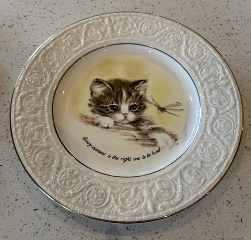 Crown devon kitten plate - devon,