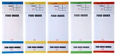 Food Order Pads Restaurant drink Numbered Takeway Bar cafe Waiter BF84 Check