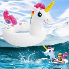 Children Unicorn Inflatable Swimming Ring Kids Paddling Pool Float Swim Toy UK