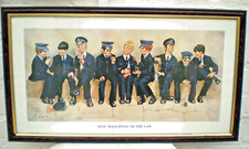 Nine Half-Pints of the Law Framed Art Print by Lawson Wood 1980 Signed