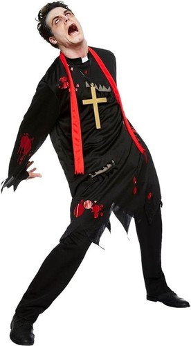 Mens halloween zombie vicar - mens,