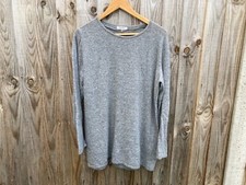 WOMENS BARTOLINI GREY CASHMERE JUMPER KNIT PULLOVER SWEATSHIRT XL UK 18 TOP ZZ