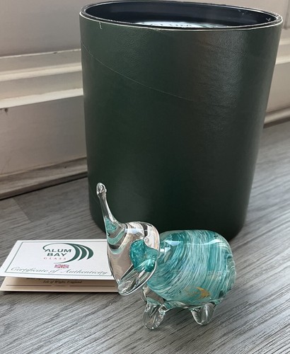 Alum bay glass elephant - glass,