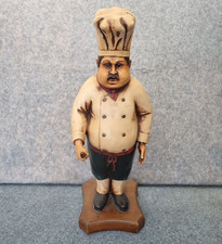 Vintage Chef Display Statue Cook Kitchen Restaurant Butchers Shop Retro 30" Tall