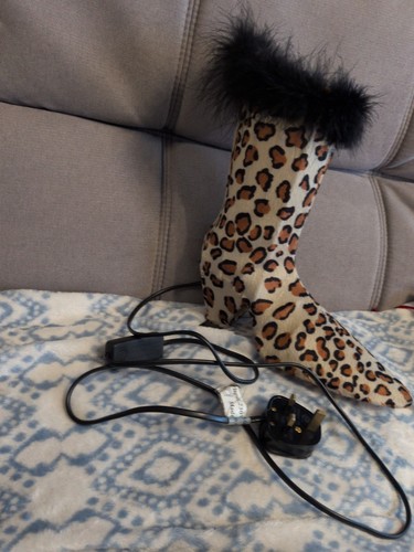 Leopard print ladies high - ladies, boot