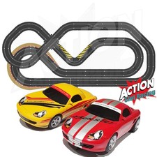 Scalextric Sport Track Set Layout With Porsche Boxster Cars DIGITAL AS17 #BX