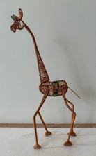 GIRAFFE-Made of Copper Wire & Beads -Hand Made in Zimbabwe- New-Ideal Gift -Home