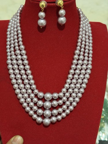 Necklace made real beads - necklace,