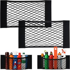 HAKACC Car Boot Storage Net 2 PCS, Campervan Accessories for Van 40x24CM