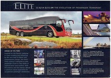 PLAXTON - ALEXANDER DENNIS ELITE 12.6/14/15m COACH ORIG 2016 FACTORY SPEC. SHEET