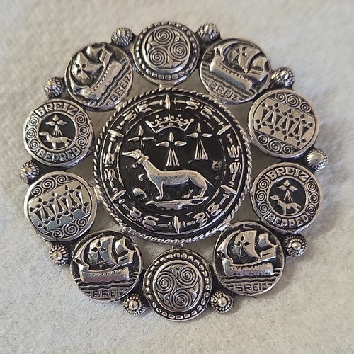 Vintage french silver metal - silver,