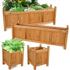 Wooden Garden Planters Set of