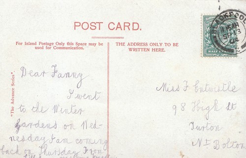 Genealogy postcard family - postcard,