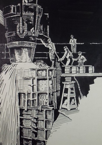 Original pen ink at - original, the