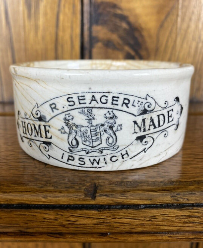 Vintage ceramic meat paste pot - vintage,
