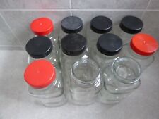  11+ VINTAGE/RETRO ORIGINAL BIG GLASS SWEET SHOPJAR WITH LID 30CM TALL          