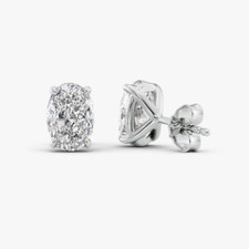 14K White Gold Earrings 2