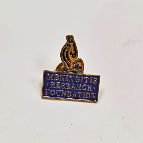 Meningitis trust metal badge - meningitis,