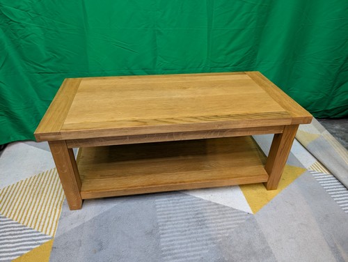 Oak coffee table - coffee, shelf