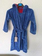 Kids Paddington Bear Bathrobe Dressing Gown M&S Super Soft Age 6-7 Years - VGC