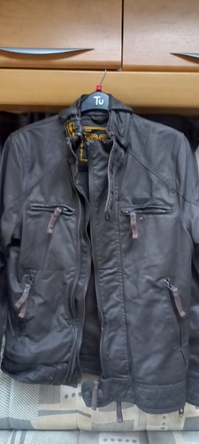 Superdry black wax biker - black,