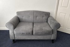 Grey 2-Seater Sofa Compact &