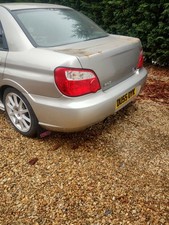 SUBARU IMPREZA STI REAR BUMPER 48W CRYSTAL GREY WIDETRACK 05-07 HAWKEYE BLOBEYE 