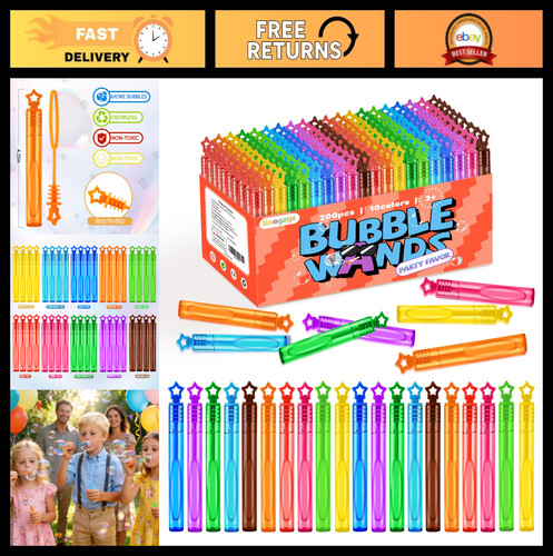 200 mini bubble wands - mini, 10
