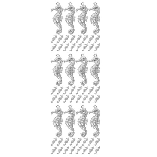 Stainless steel seahorse - stainless,