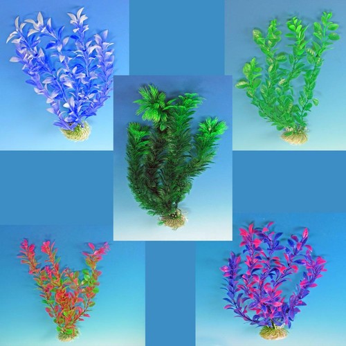 Faux aqurium plants 5pk - plants, 13