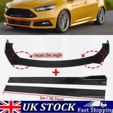 For Ford Focus RS ST MK3 MK3.5 MK4 Front Bumper Lip Splitter Spoiler+Side Skirts