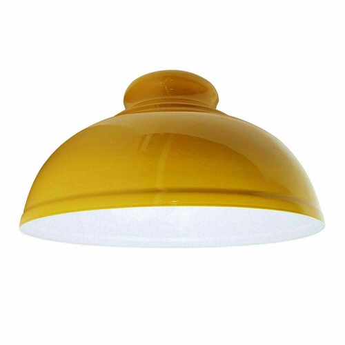 Vintage curvy metal lampshade - curvy,