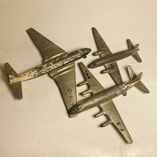 Dinky Toys Commercial Planes Job Lot x 3 - For Restoration - Vintage (ref46)