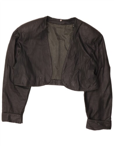Vintage womens leather bolero - vintage,