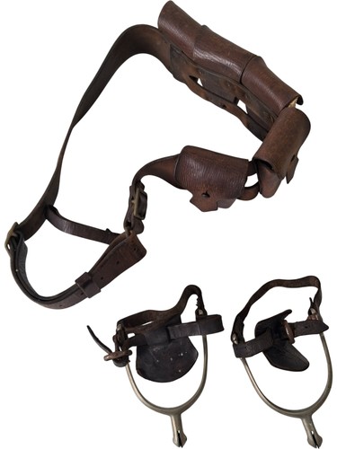 Vintage equestrian spurs with - vintage,