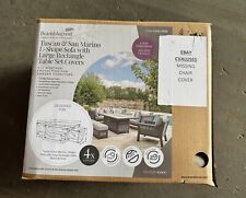 Bramblecrest Tuscan & San Marino Large Rectangle Sofa, Firepit Table & Bench Set