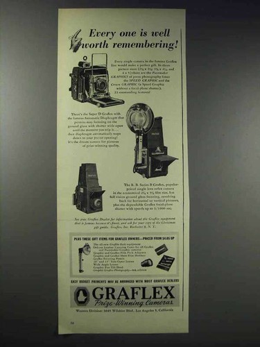 1948 graflex camera - -, super
