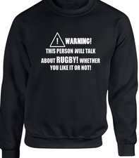 Rugby Mens Sweatshirt - Funny Sport Statement Gift League Union Six Nations Ball