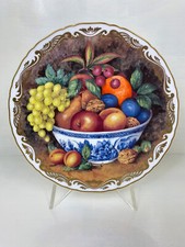Royal Worcester Fine Bone China Plate  - Old Worcester Still Life - Fruit Bowl