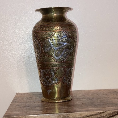 Antique cairo ware vase - antique,