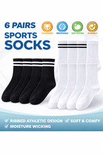 Mens Sports Socks 6 Pairs