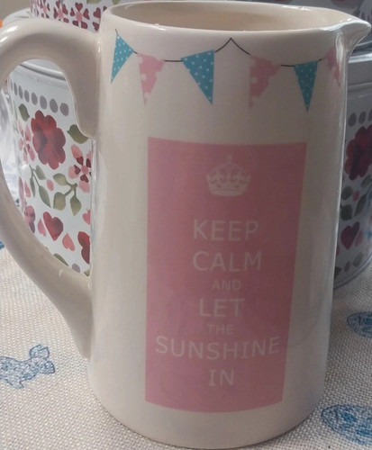 Ceramic jug bunting pattern - ceramic,