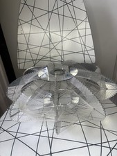 Acrylic & Nylon Cord ceiling Lampshade Paul Secon Style Mcm Modernist