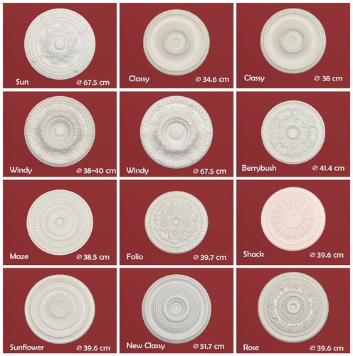 Medium size ceiling rose - ceiling,