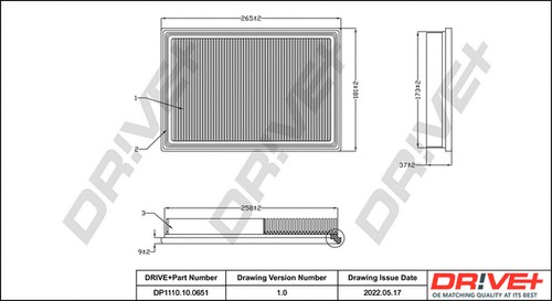 Air filter fits - filter, fits: