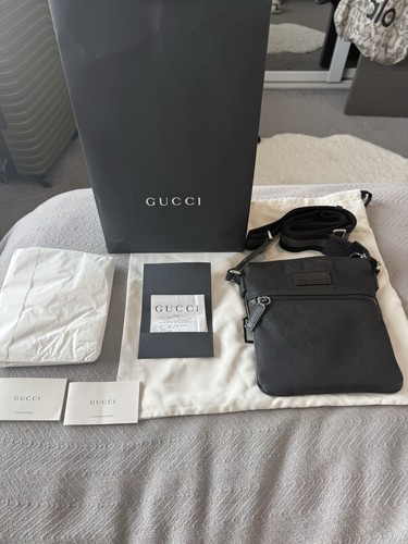 Gucci black monogram small - black, gg