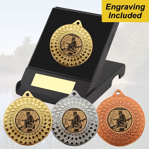 Fishing medal box - medal,