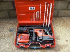 Hilti TE6A 36v SDS 2x 5.2 Batteries Drill & Charger Chisel Action & breaker Mode