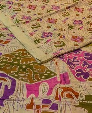 100% Vintage Pure Silk Sari