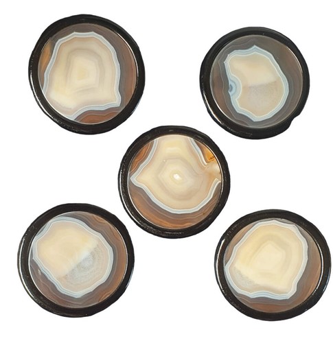 Agate coasters set - agate, piece